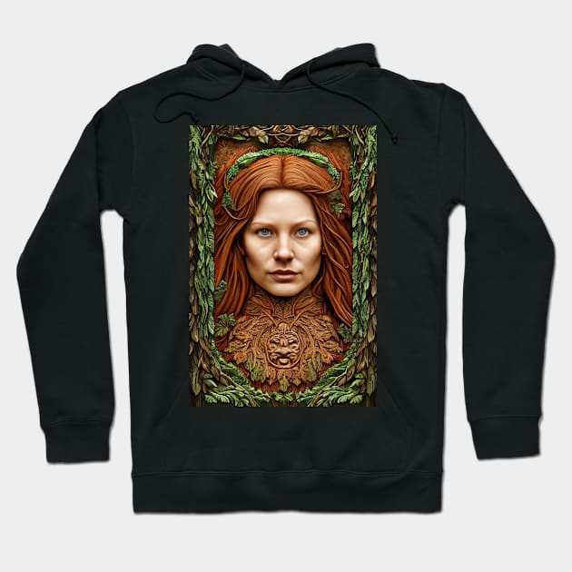 Enchanted Forest - Nature Spirit 001 Hoodie by PurplePeacock